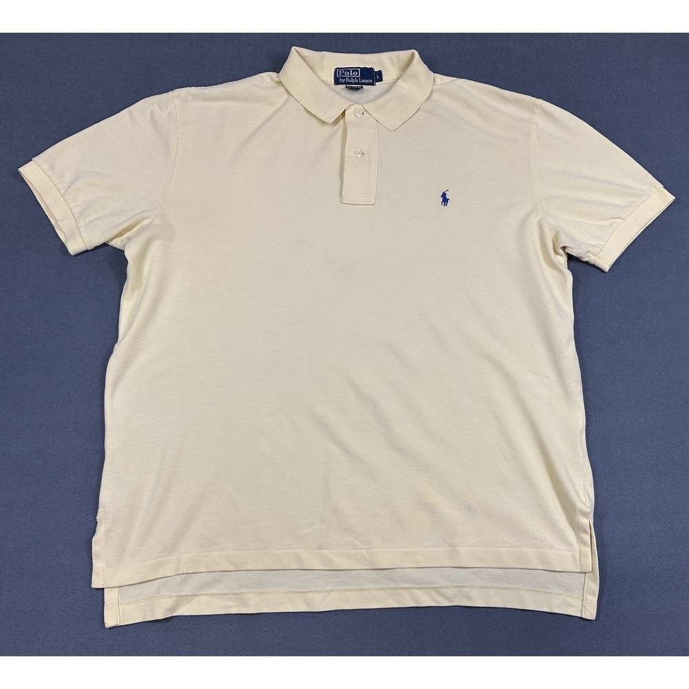 Vintage Polo Ralph Lauren Polo Shirt Mens Large 100% Cotton Made in USA Preppy